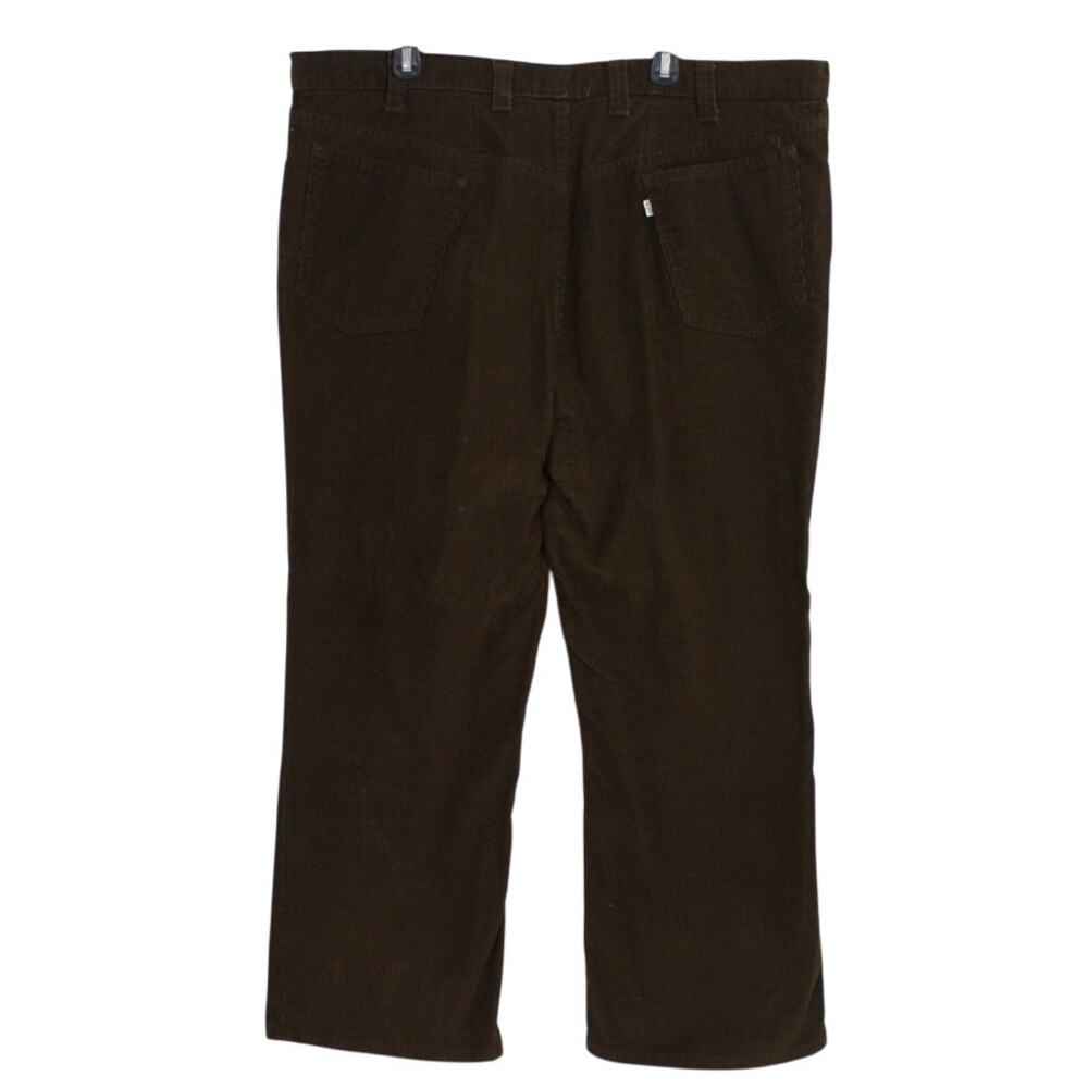 Vintage Levi's For Men Brown Corduroy Pants 46x28 Talon Zip 80s